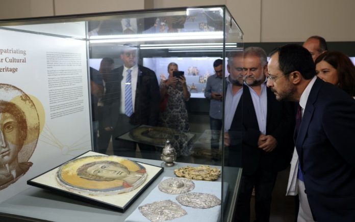 Valuable artifacts looted after being returned to Cyprus post-war.