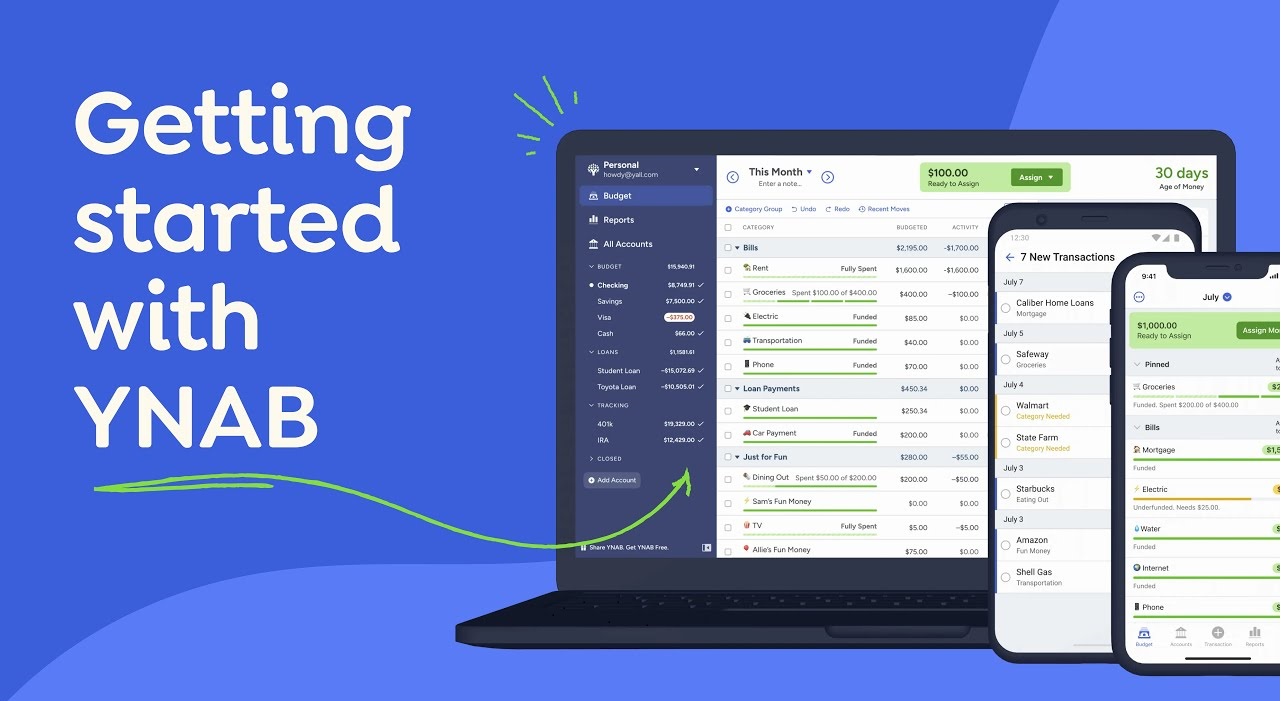 2. YNAB (You Need a Budget): Best for Zero-Based Budgeting