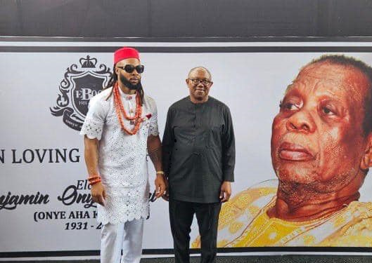 flavour's father's burial ceremony